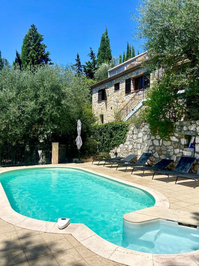 Entre Nice Et Monaco Grande Villa Avec Piscine Privee 12 Personnes Drap Exterior foto