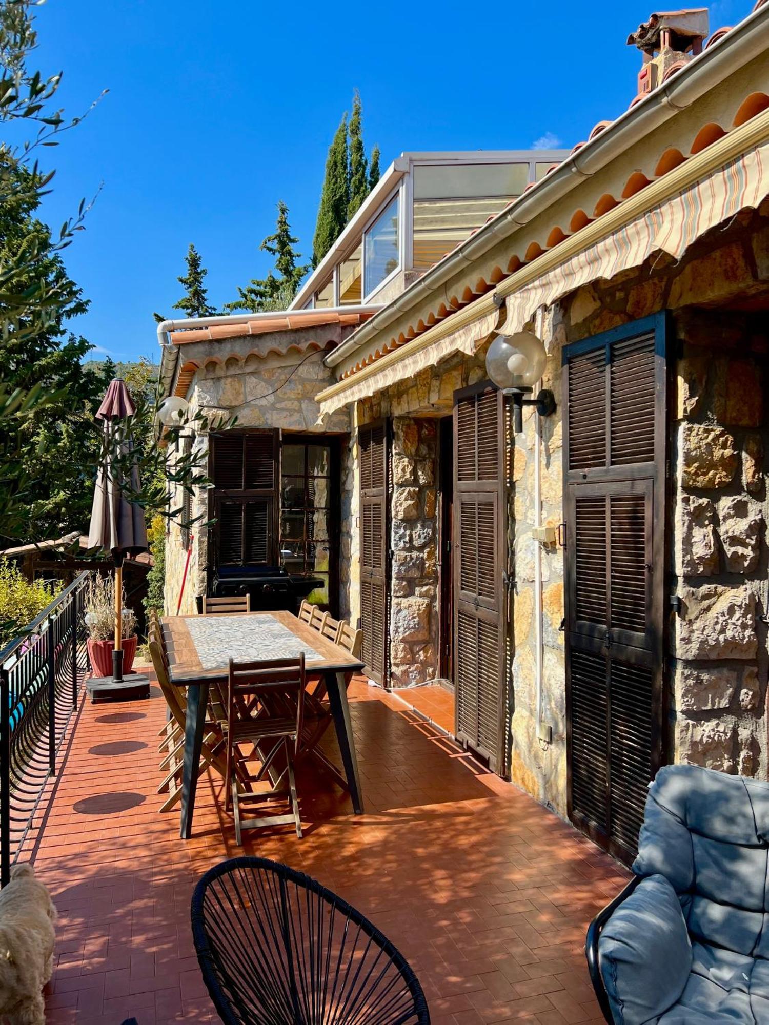Entre Nice Et Monaco Grande Villa Avec Piscine Privee 12 Personnes Drap Exterior foto