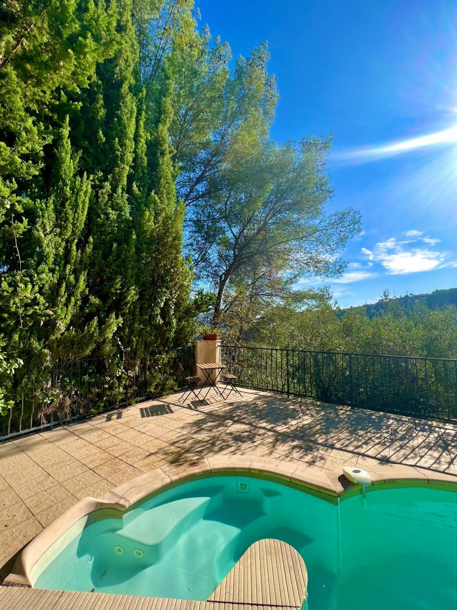 Entre Nice Et Monaco Grande Villa Avec Piscine Privee 12 Personnes Drap Exterior foto